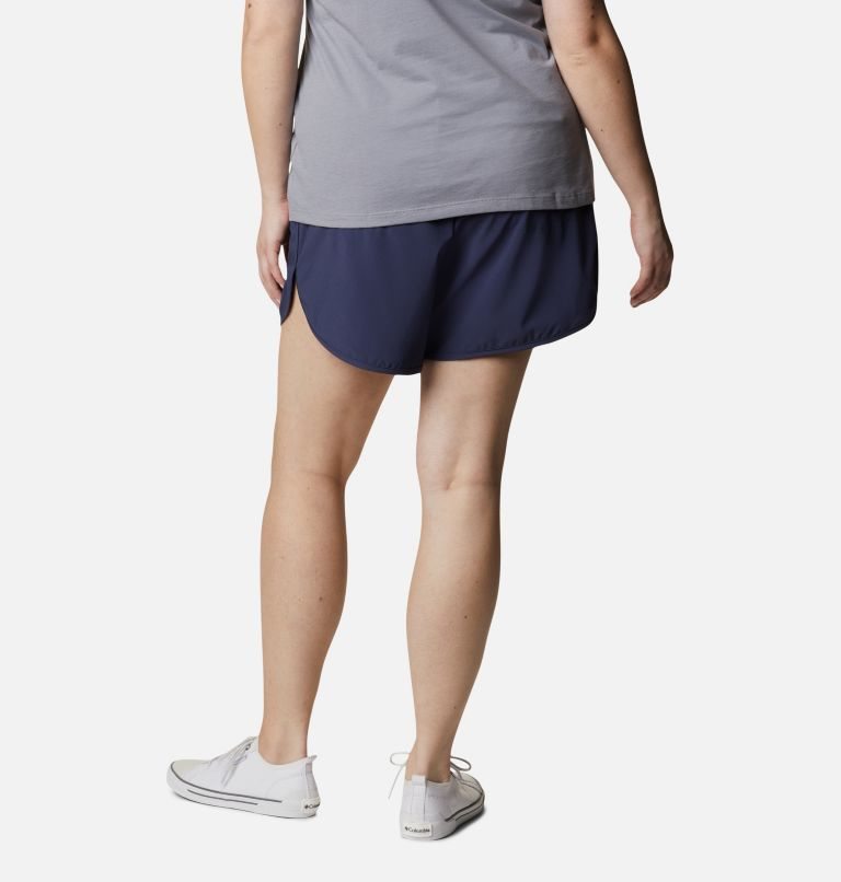 Women's Columbia Pleasant Creek Stretch Shorts Navy | Plus Size CA-I461C